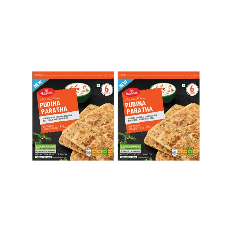 Haldiram's Minute Khana Pudina Paratha - Pack of 2