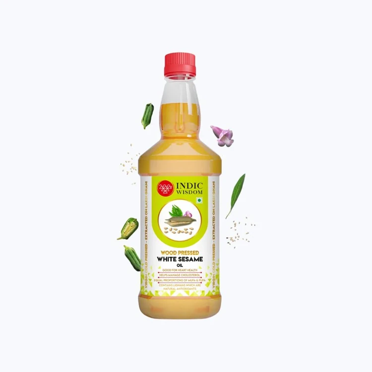 Indic Wisdom Wood Cold Pressed Sesame Oil /Til Oil