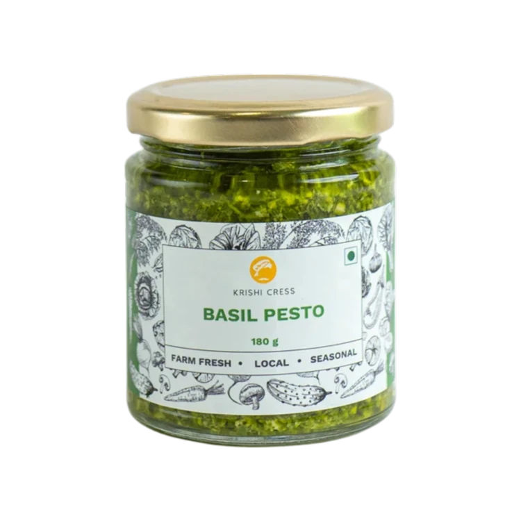 Krishi Cress Fresh Basil Pesto