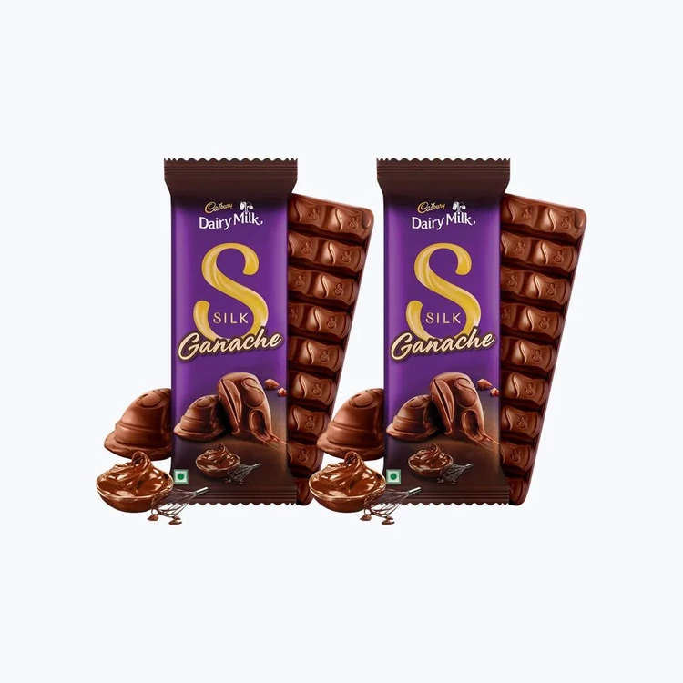 Cadbury Dairy Milk Silk Ganache Milk Chocolate Bar - Pack of 2