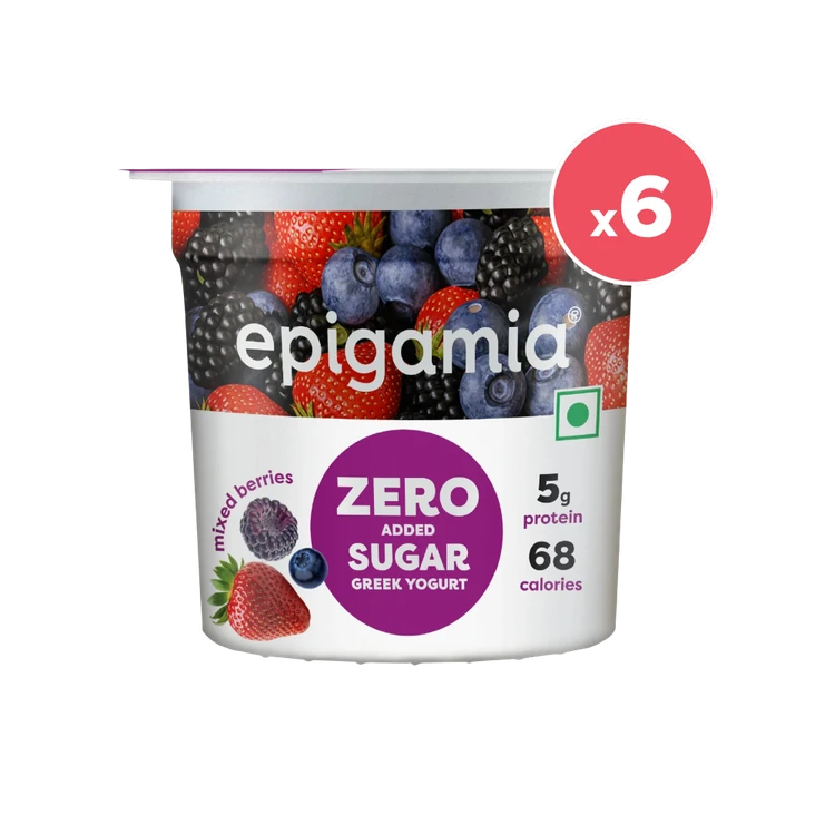 epigamia Mixed Berries Greek Yogurt - Pack of 6