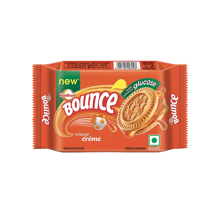 Sunfeast Bounce Orange Cream Biscuits