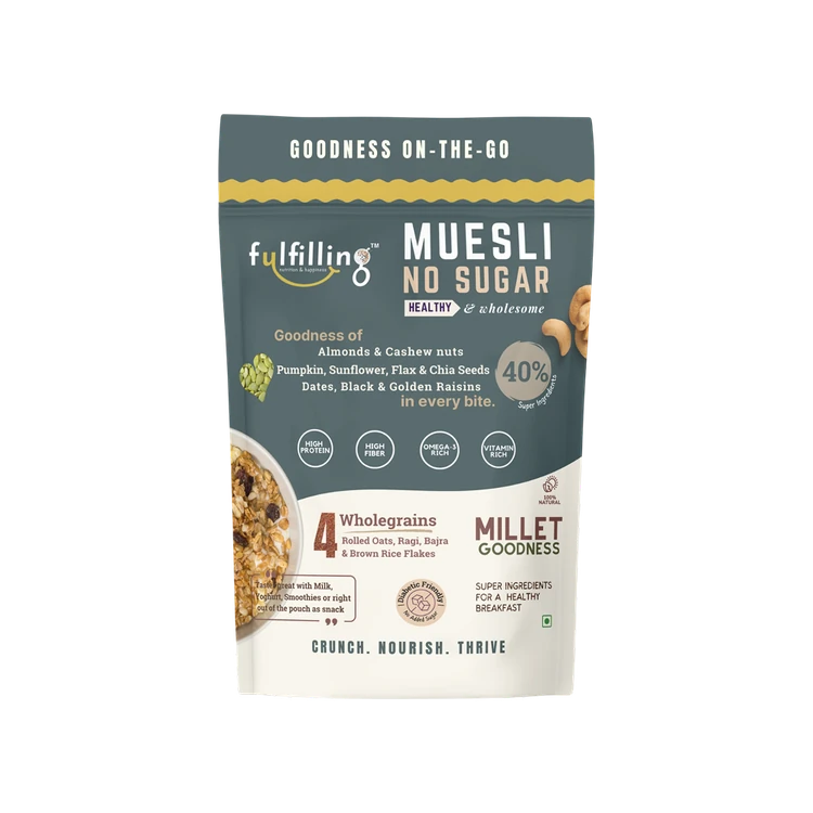 Fulfilling Muesli with Nuts, Seeds and Dryfruits