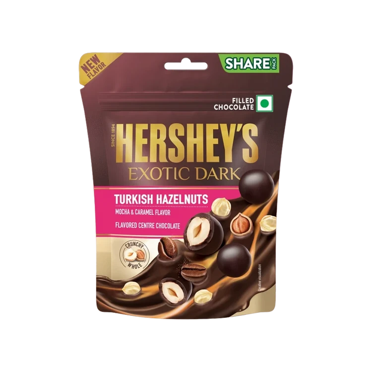 Hershey's Exotic Dark Turkish Hazenuts Dark Chocolate Pack (Mocha & Caramel)