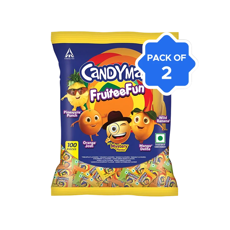 Candyman Fruitee Fun Candy - Pack of 2