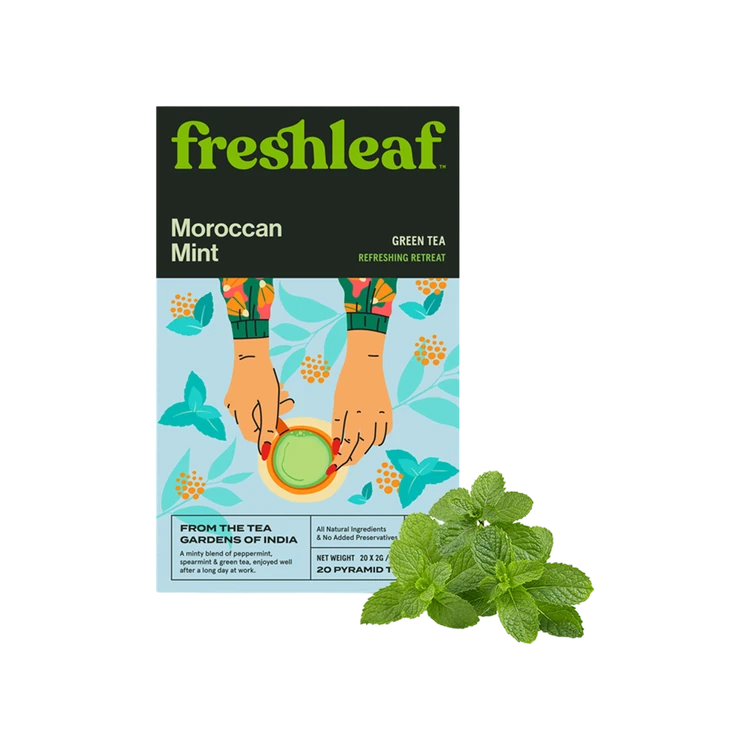 Freshleaf Moroccan Mint Green Tea Bags