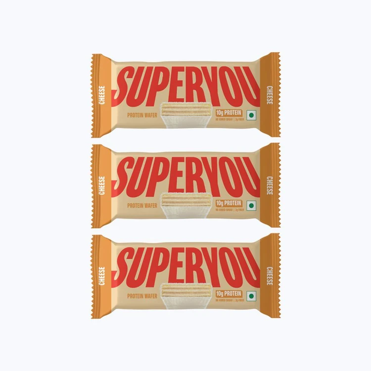 SuperYou Cheese Wafer Protein Bar - Pack of 3
