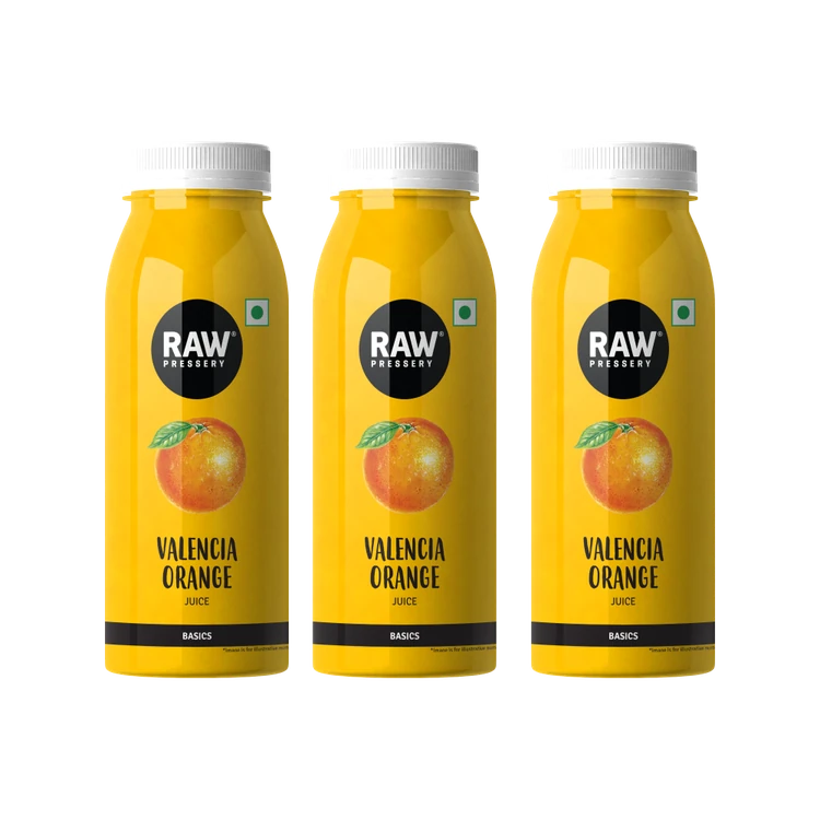 Raw Pressery Valencia-Orange Juice - Pack of 3