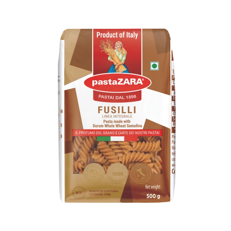 pastaZara Whole Wheat Fusilli Pasta