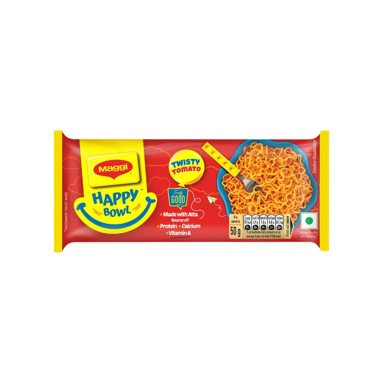 Maggi Happy Bowl Twisty Tomato Instant Noodles for Kids