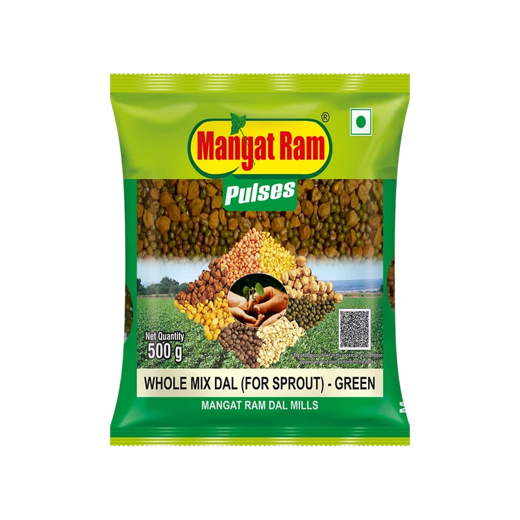 Mangat Ram Whole Mix Dal (For Sprout)- Green