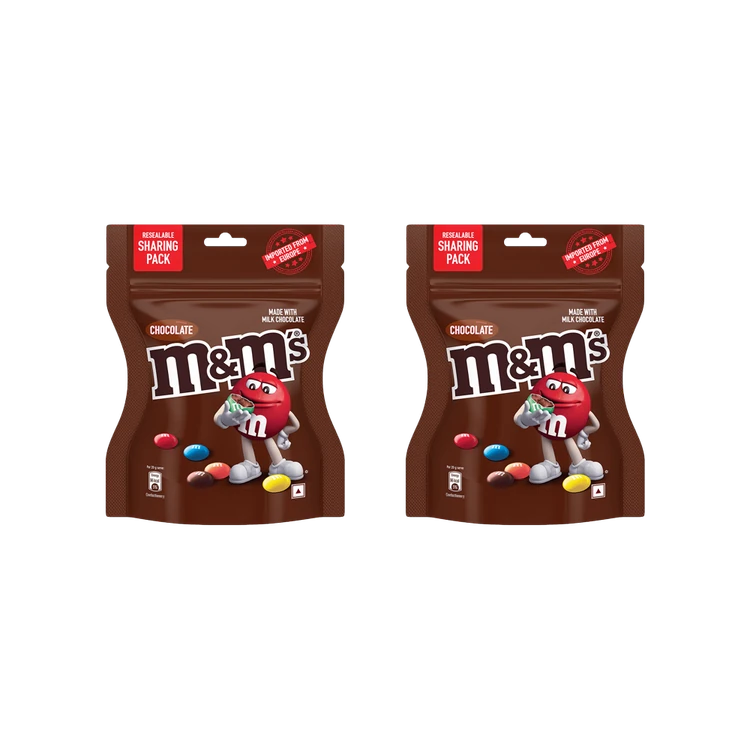 M&M's Colourful Shaped Chocolate Pack (80 g) - Pack of 2