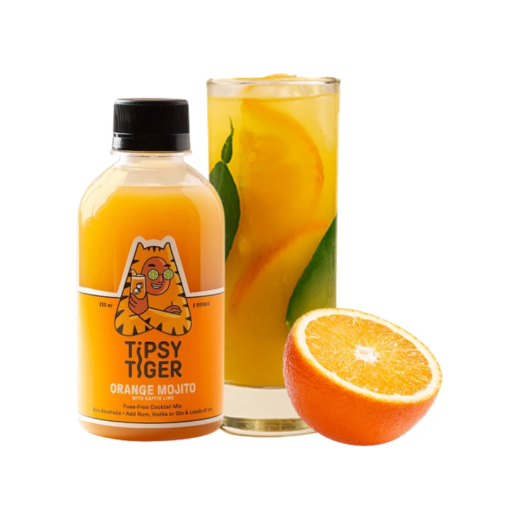 Tipsy Tiger Orange Mojito Mocktail Cocktail Mix