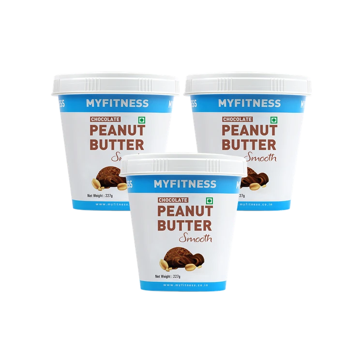 MyFitness High Protein Chocolate Peanut Butter Smooth Spread (227 g) - Pack of 3