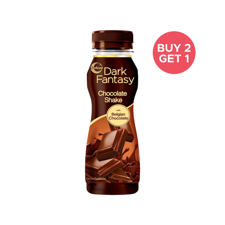 Sunfeast Dark Fantasy Milkshake with Belgian Chocolate - Buy 2 Get 1 Free