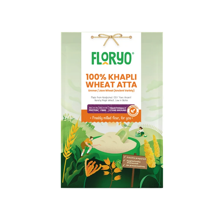 Floryo Freshly Milled Khapli Wheat Atta