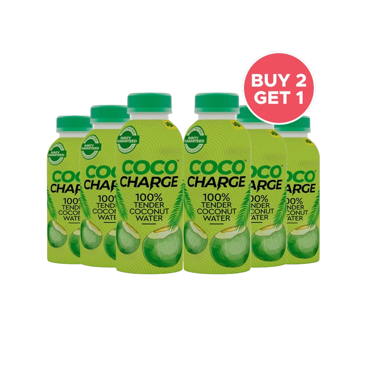 Wow! Coco Charge 100% Tender Coconut Water - Buy 2 Get 1 Free