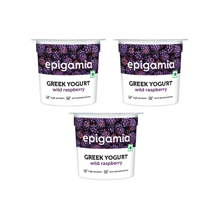 epigamia Wild Raspberry Yogurt - Pack of 3