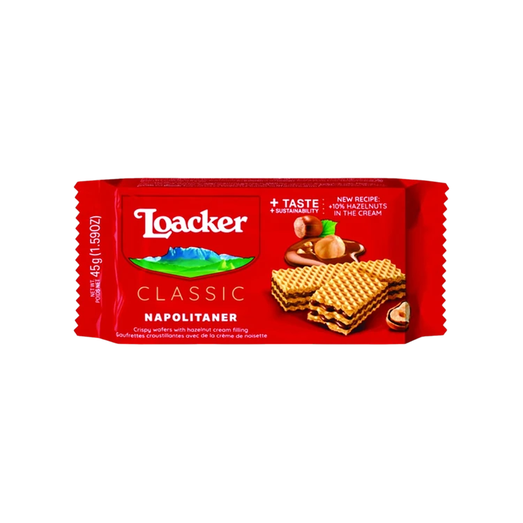 Loacker Napolitaner Hazelnut Wafers