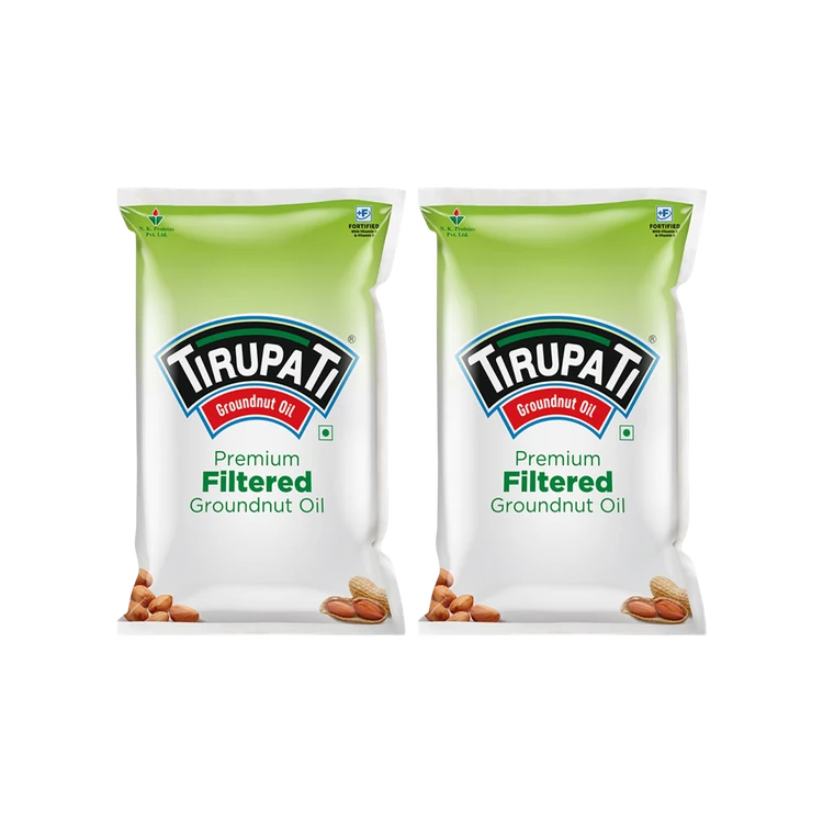 Tirupati Premium Filtered Groundnut Oil - Pack of 2 (Kadale Enne)