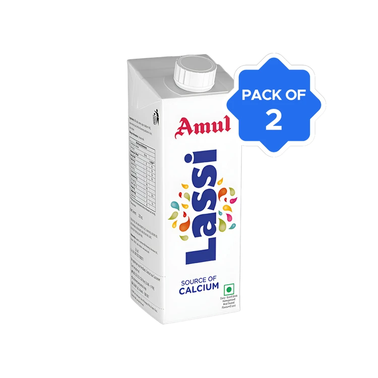Amul Sweet Lassi Tetra Pack (250 ml) - Pack of 2