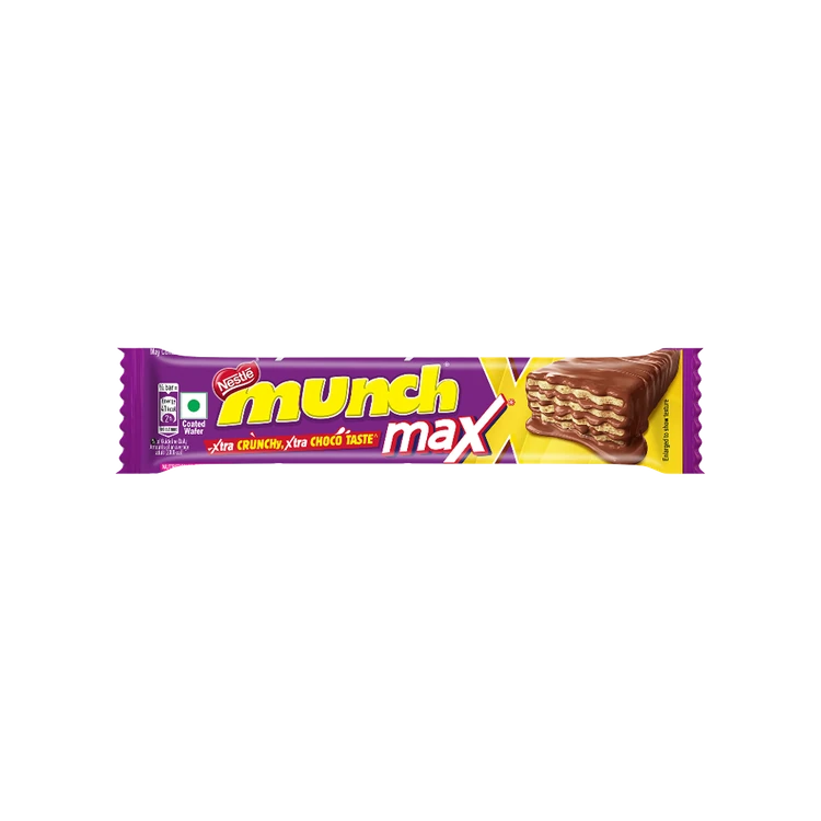 Nestle Munch Max Choco Coated Crunchy Wafer Chocolate