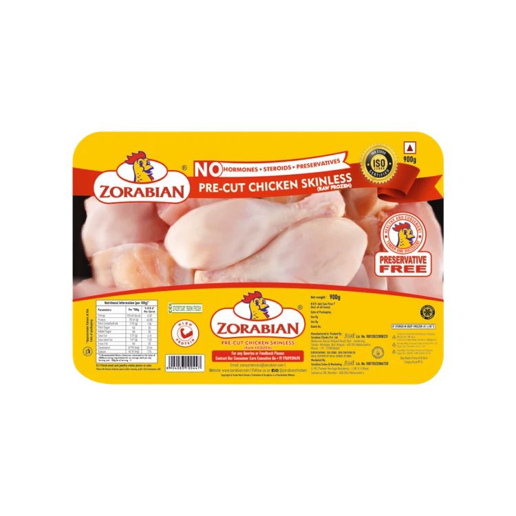 Zorabian Skinless Frozen Chicken Curry Cut