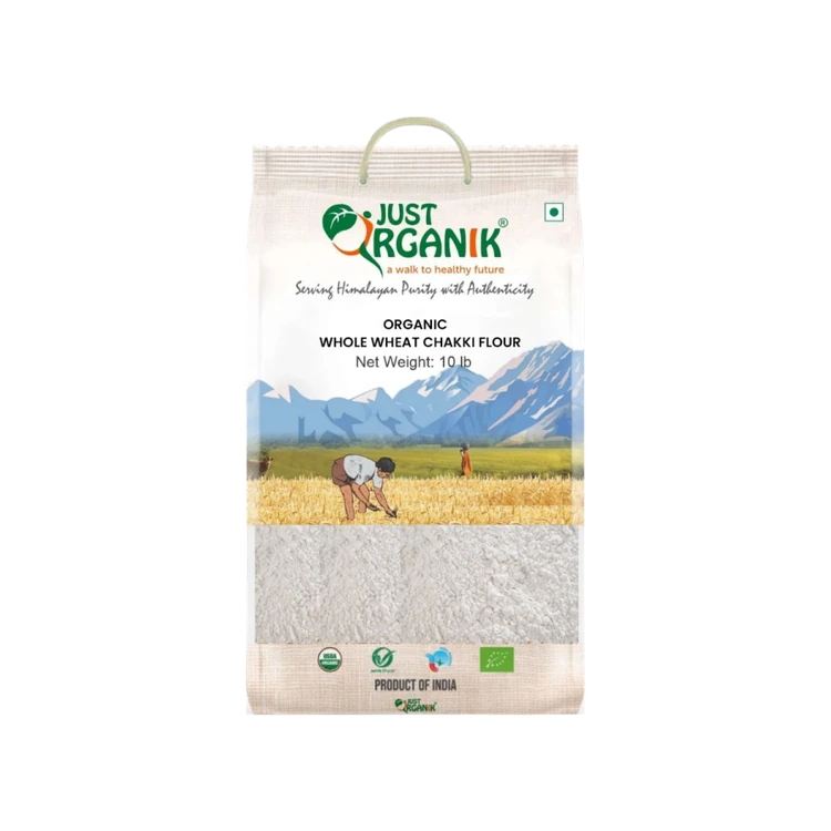 Just Organik Whole Wheat Chakki Organic Atta