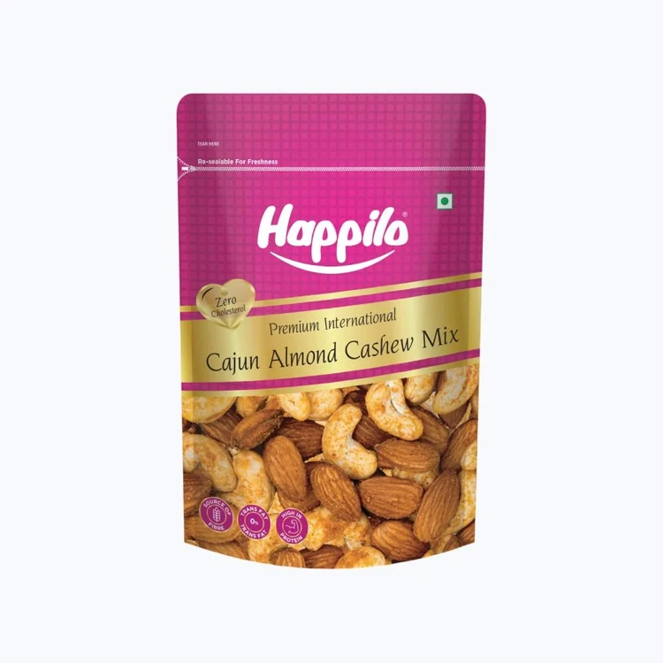 Happilo Flavoured Cajun Almond Cashew Dry Fruit Mix