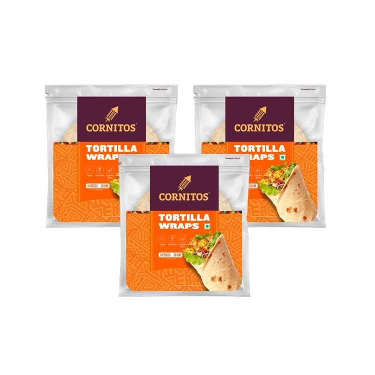 Cornitos Wheat Flour Tortilla Wrap - Pack of 3