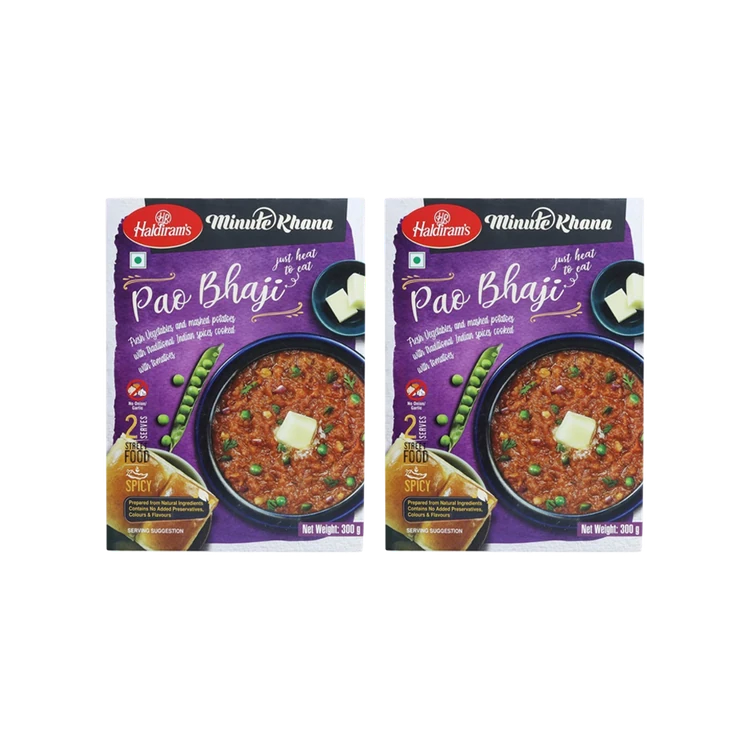 Haldiram's Minute Khana Pao Bhaji Ready to Eat - Pack of 2