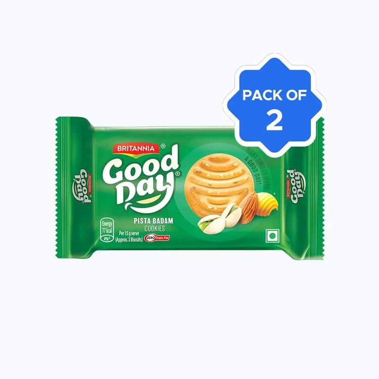 Britannia Good Day Pista Badam Biscuit - Pack of 2