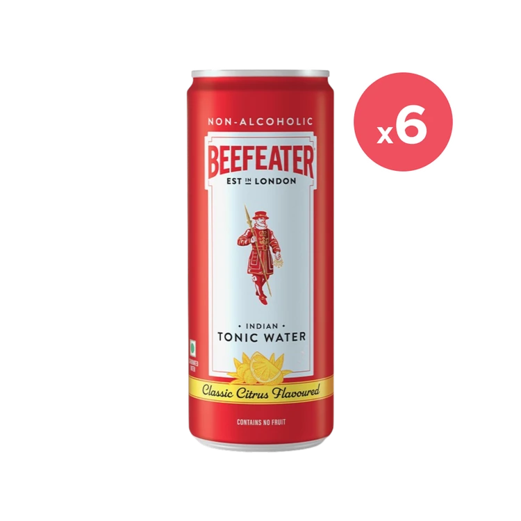 Beefeater Indian Tonic Water (Classic Citrus) Pack of 6