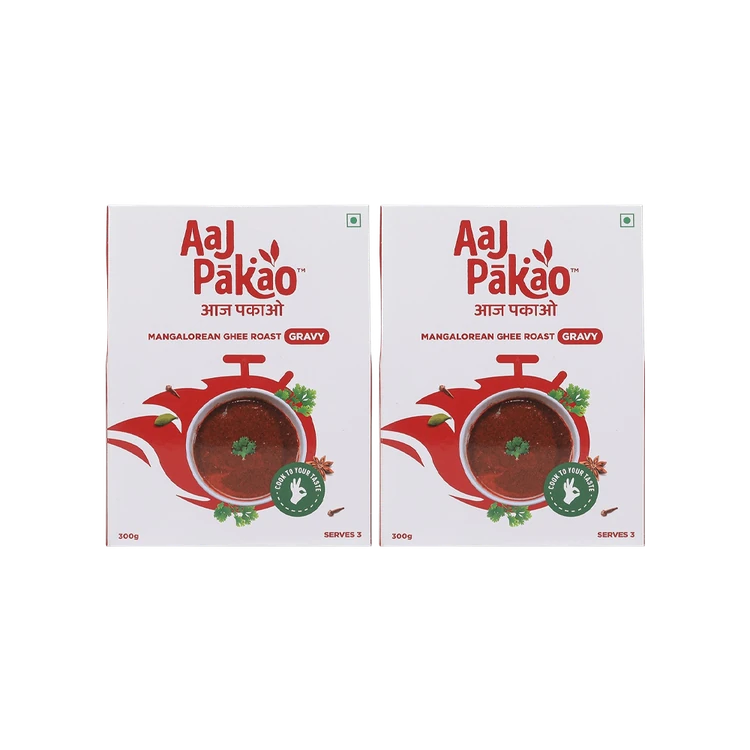 Aaj Pakao Mangalorean Ghee Roast Gravy Masala - Pack of 2