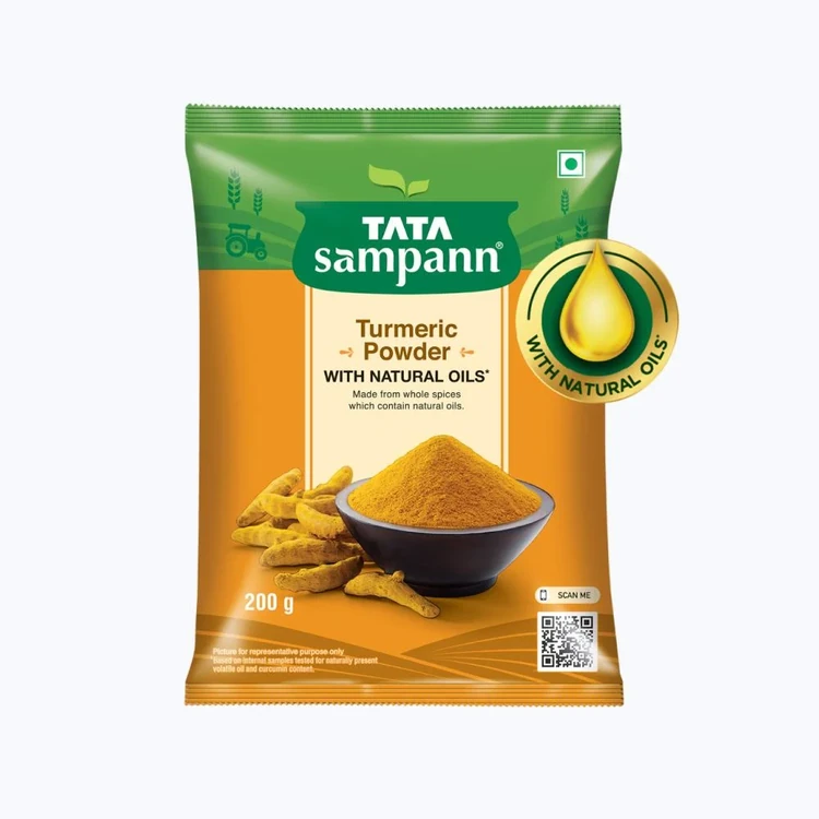Tata Sampann Turmeric Powder with Natural Oils (Arshina Pudi)