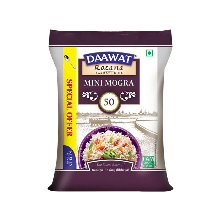 Daawat Sehat Mini Mogra Basmati Rice (Short Grain) (Mogra Basmati Akki)