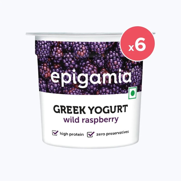 epigamia Wild Raspberry Yogurt - Pack of 6