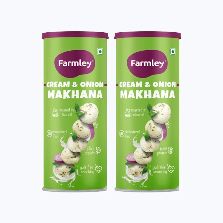 Farmley Cream & Onion Flavoured Makhana - Pack of 2