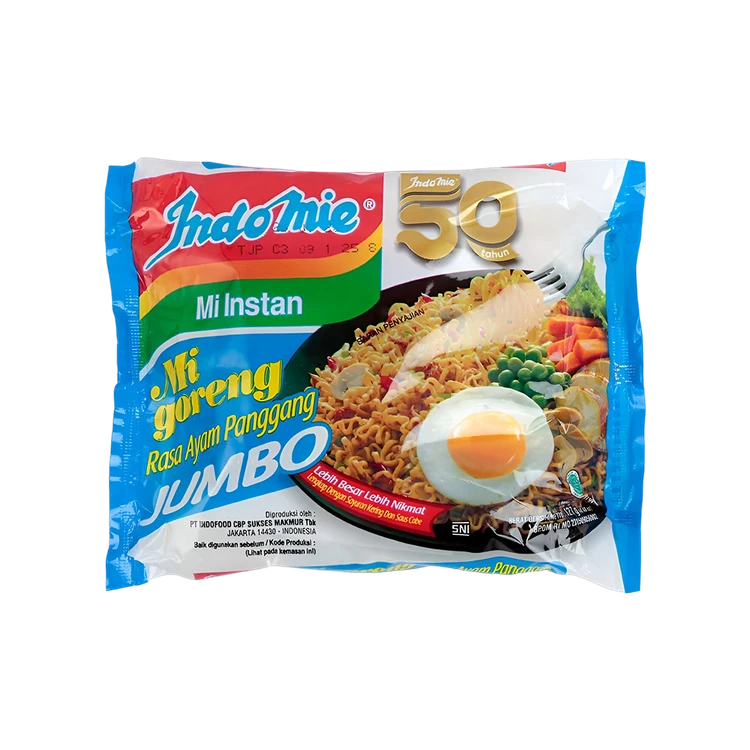 Indomie Flavoured Instant Noodles - Mi Goreng Rasa Ayam Panggang Jumbo