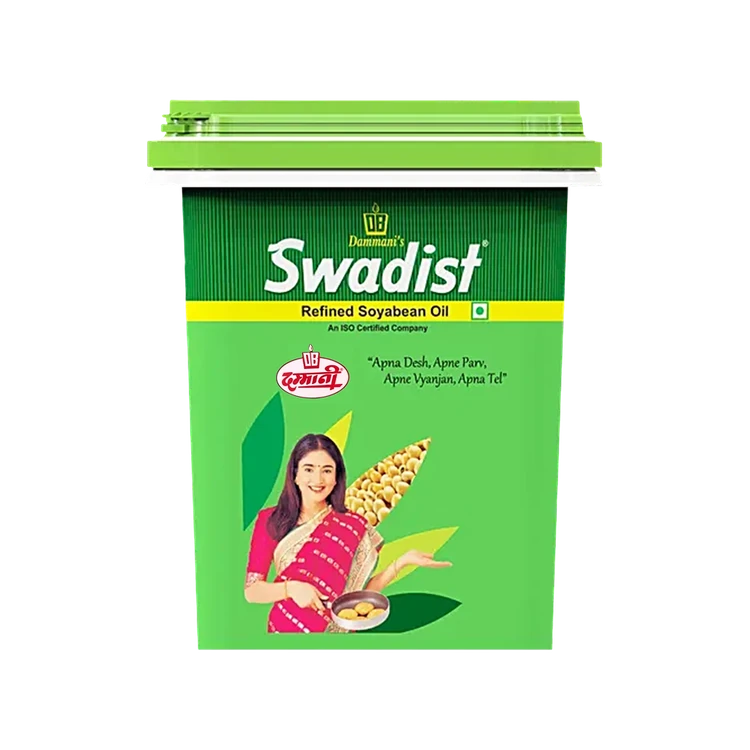 Dammani Swadist Refined Premium Soyabean Oil (Soyabean Enne)