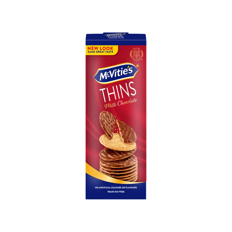 McVitie's Thins Milk Chocolate Coated Biscuit