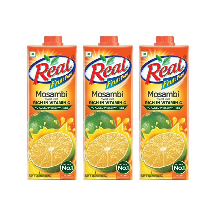 Real Fruit Power Mosambi Juice - Pack of 3