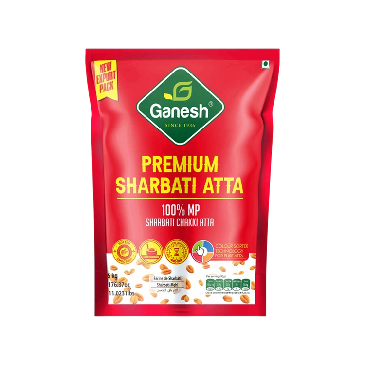 Ganesh Whole Wheat Premium Sharbati Atta
