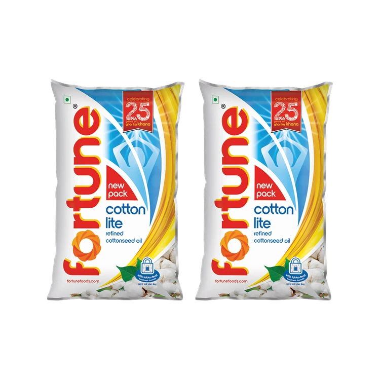 Fortune Cottonlite Refined Cottonseed Oil - Pack of 2 (Hatti Beeja Enne)