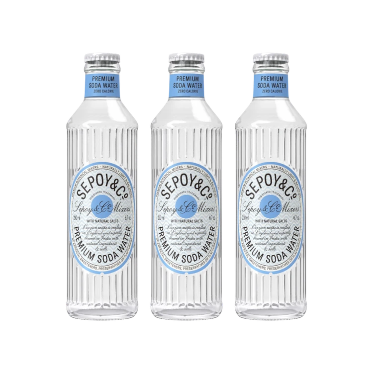 Sepoy & Co. Premium Soda Water - Pack of 3