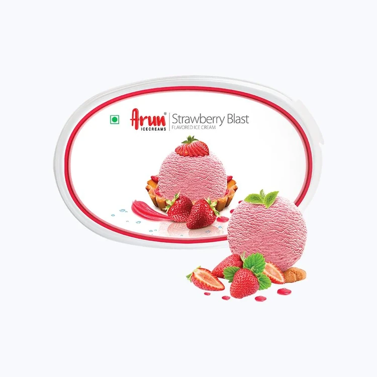 Arun Strawberry Flavoured Ice Cream Tub