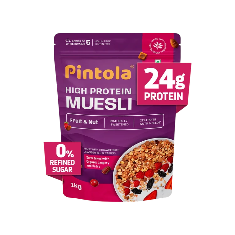 Pintola High Protein Fruit & Nut Muesli 24g Protein