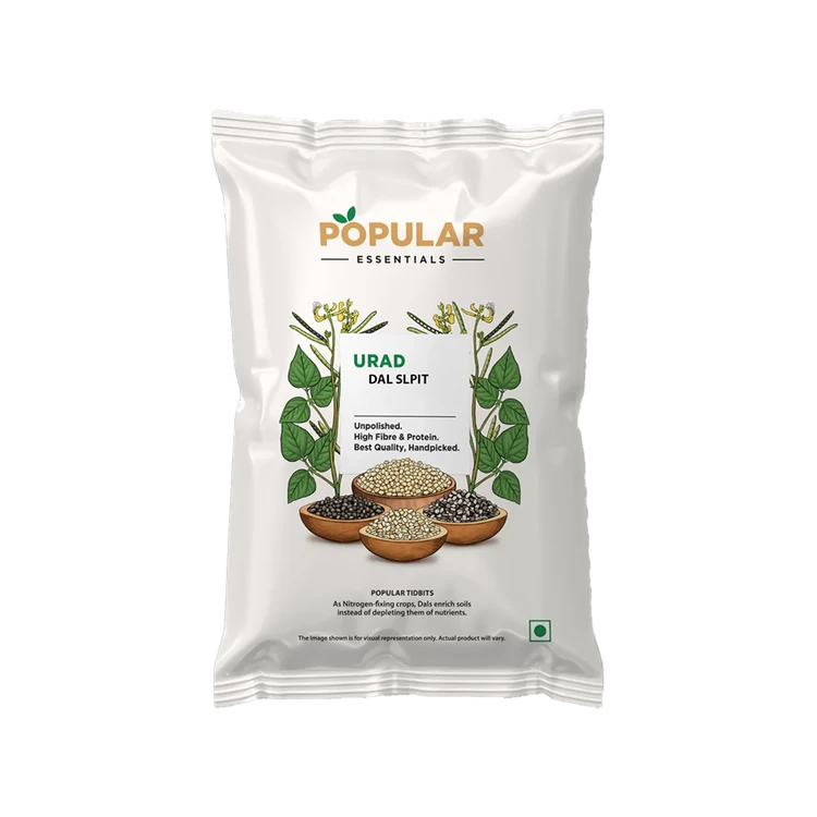 Popular Essentials Urad Dal (Dhuli) Split (Uddina Bele)