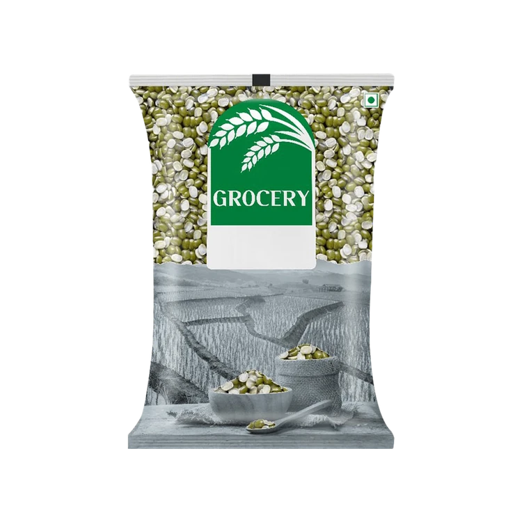 Grocery Moong Dal (Chilka) Split - Pack of 2 (Hesaru Kalu)