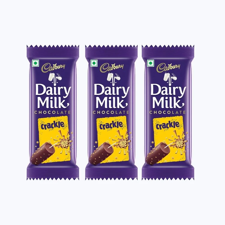 Cadbury Dairy Milk Crackle Milk Chocolate Bar - Pack of 3